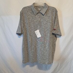 Men's Heather Gray Polo Shirt - Brand: